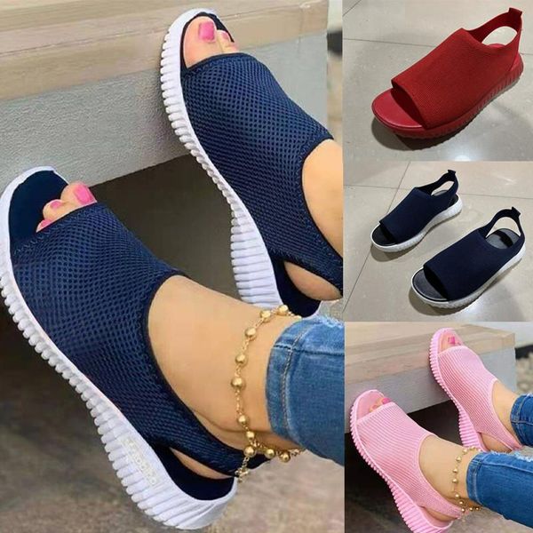 sandals summer fish mouth mesh slip-on women's casual large size solid color soft sole wedge heel outdoor daily ladies, Black
sandals summer fish mouth mesh slip-on women's casual large size solid color soft sole wedge heel outdoor daily ladies, Black
