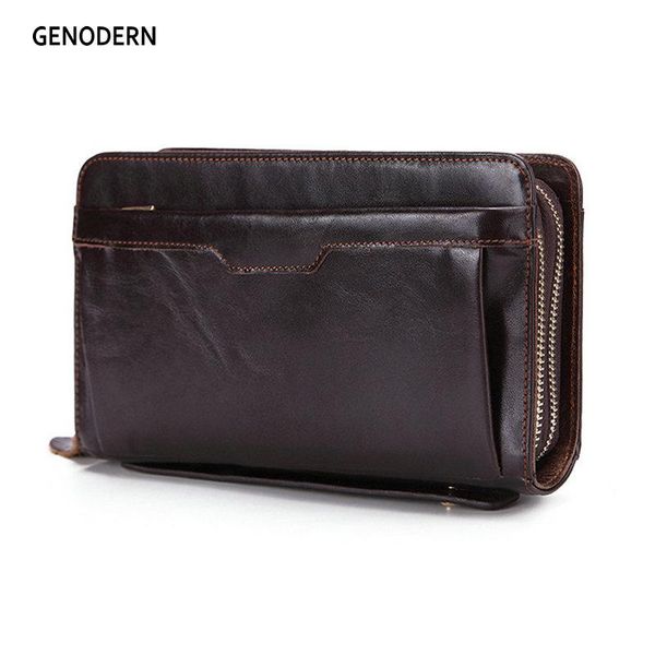 wallets genodern business men clutch luxury double zipper genuine leather long purses large capacity cowhide wallet for male, Red;black
wallets genodern business men clutch luxury double zipper genuine leather long purses large capacity cowhide wallet for male, Red;black