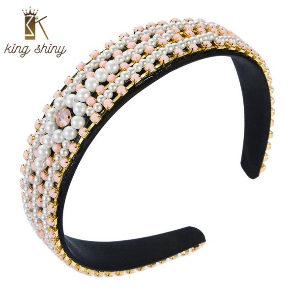 king shiny baroque full imitation pearl headband for woman vintage resin crystal beaded hairband female party hair accesories clips & barret, Golden;silver
king shiny baroque full imitation pearl headband for woman vintage resin crystal beaded hairband female party hair accesories clips & barret, Golden;silver