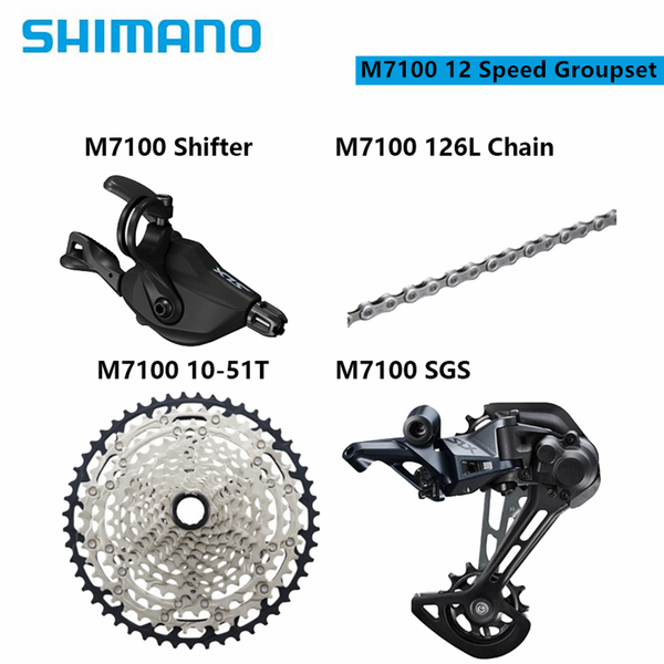 bike derailleurs slx m7100 1x12 12 speed 10-51t 4pcs groupset shifter rear derailleur cassette chain for mtb mountain bicycle
bike derailleurs slx m7100 1x12 12 speed 10-51t 4pcs groupset shifter rear derailleur cassette chain for mtb mountain bicycle