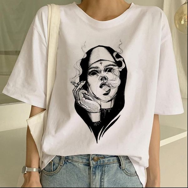 womens t shirt satan letter vintage gothic harajuku summer horror fun punk short sleeve large size ins demon print, White
womens t shirt satan letter vintage gothic harajuku summer horror fun punk short sleeve large size ins demon print, White