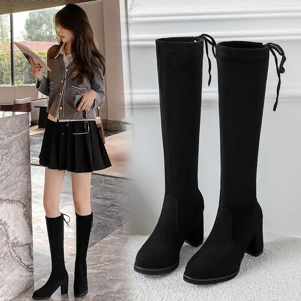 boots women 2021 shoes round toe thigh high heels luxury designer winter footwear autumn rubber over-the-kne, Black
boots women 2021 shoes round toe thigh high heels luxury designer winter footwear autumn rubber over-the-kne, Black