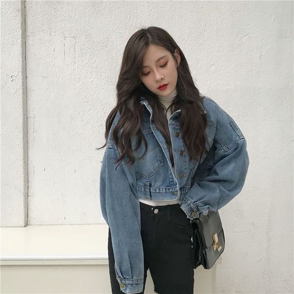 jacket 2021 of vintage retro women cut casual jeans loose ladies denim motorcycle jackets, Black;brown
jacket 2021 of vintage retro women cut casual jeans loose ladies denim motorcycle jackets, Black;brown