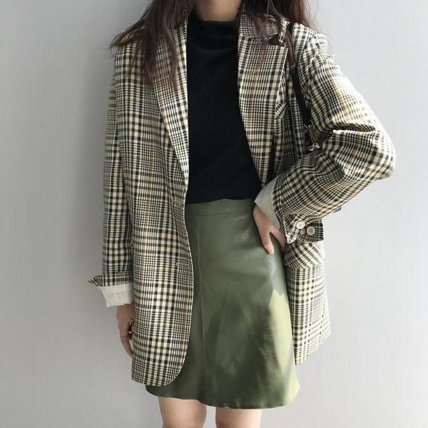 vintage single breasted plaid women blazer pockets jackets female retro suits coat feminino blazers outerwear women's &, White;black
vintage single breasted plaid women blazer pockets jackets female retro suits coat feminino blazers outerwear women's &, White;black