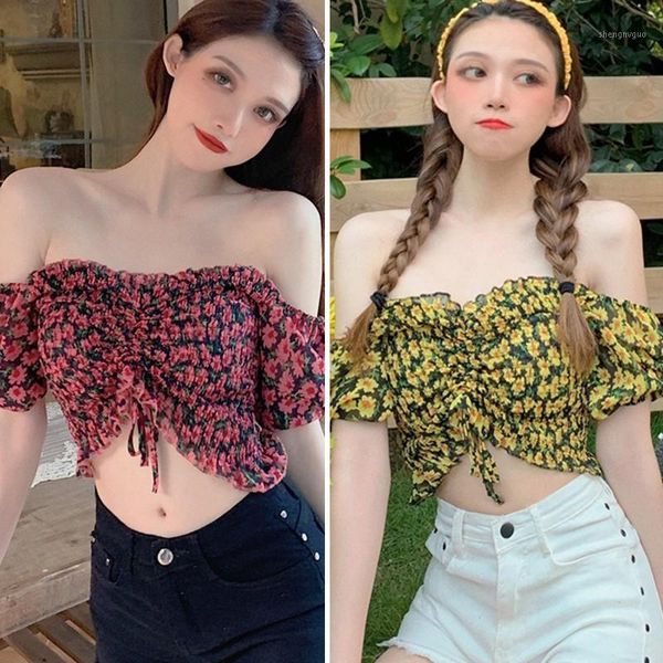small floral print shirt women pleated short chiffon blouse summer slash neck women's blouses & shirts, White
small floral print shirt women pleated short chiffon blouse summer slash neck women's blouses & shirts, White