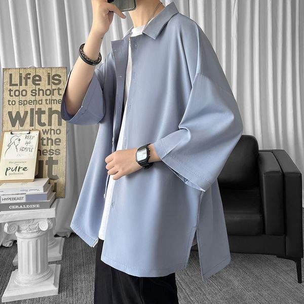 men's casual shirts summer dress fashion solid color business society mens korean loose short-sleeved -2xl iwnu, White;black
men's casual shirts summer dress fashion solid color business society mens korean loose short-sleeved -2xl iwnu, White;black