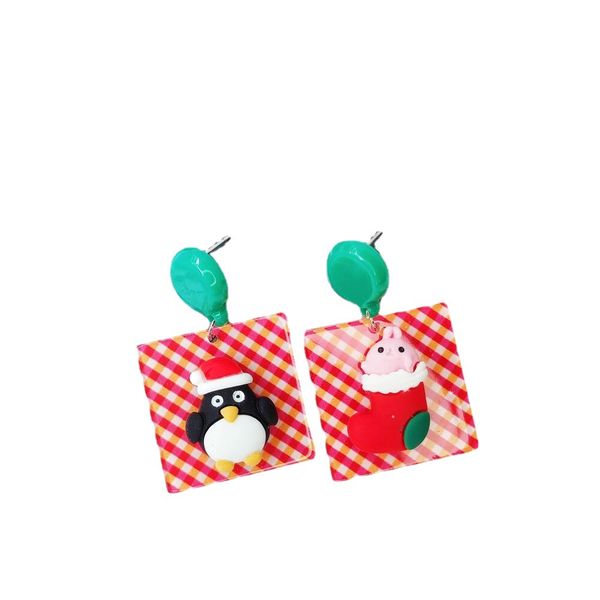 creative christmas day charm earrings three-dimensional resin red plaid cartoon santa claus tree elk house penguin gingerbread man bell pend, Golden
creative christmas day charm earrings three-dimensional resin red plaid cartoon santa claus tree elk house penguin gingerbread man bell pend, Golden