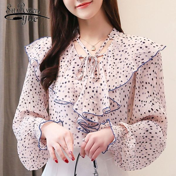 autumn fashion women chiffon blouses casual ruffles bow long sleeve dot clothing office lady 5549 50 210508, White
autumn fashion women chiffon blouses casual ruffles bow long sleeve dot clothing office lady 5549 50 210508, White