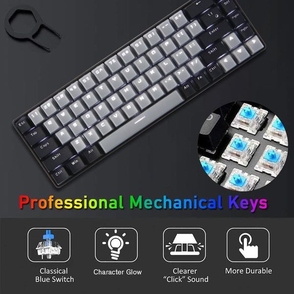 keyboards redthunder rechargeable wireless 60% mechanical keyboard, true rgb backlit clicky blue switch, compact layout for lappc ps4
keyboards redthunder rechargeable wireless 60% mechanical keyboard, true rgb backlit clicky blue switch, compact layout for lappc ps4