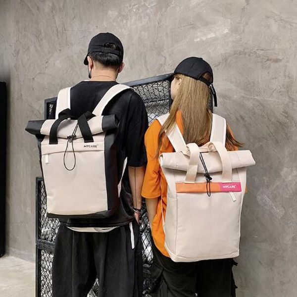 backpack contrast roll mouth women backpacks large capacity men lapbag for male female travel rucksack
backpack contrast roll mouth women backpacks large capacity men lapbag for male female travel rucksack