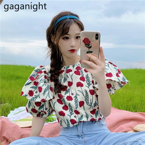 women's blouses & shirts gaganight girls sweet floral print blouse summer short puff sleeve french style ladies elegant women clothes c, White
women's blouses & shirts gaganight girls sweet floral print blouse summer short puff sleeve french style ladies elegant women clothes c, White