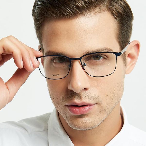 fashion sunglasses frames titanium alloy optical transparent glasses square myopia prescription eye for men male metal full frame, Black
fashion sunglasses frames titanium alloy optical transparent glasses square myopia prescription eye for men male metal full frame, Black
