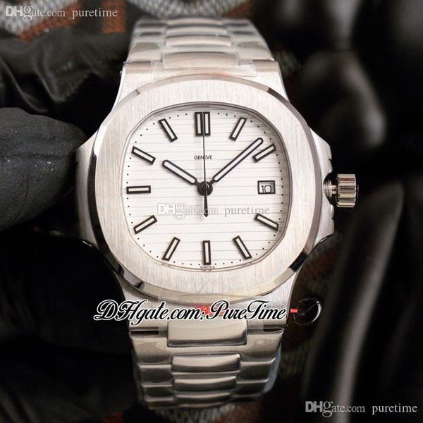 40mm 5711 cal a324 automatic mens watch white textured dial black stick markers stainless steel bracelet watches 2022 puretime g20e5, Slivery;brown
40mm 5711 cal a324 automatic mens watch white textured dial black stick markers stainless steel bracelet watches 2022 puretime g20e5, Slivery;brown