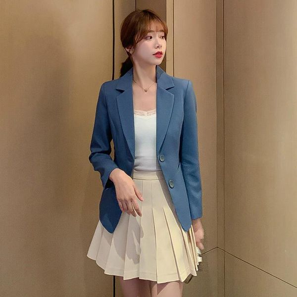 women's suits & blazers 2021 spring autumn fashion vintage women blazer korea casual slim office lady long sleeve solid color elegant, White;black
women's suits & blazers 2021 spring autumn fashion vintage women blazer korea casual slim office lady long sleeve solid color elegant, White;black