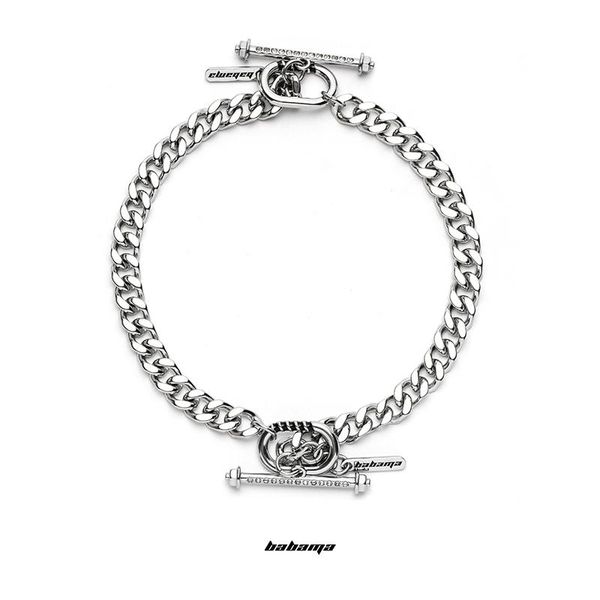 pendant necklaces babama bracelet male ins niche design female couple a pair of jewelry cuban tide card combination necklace, Silver
pendant necklaces babama bracelet male ins niche design female couple a pair of jewelry cuban tide card combination necklace, Silver