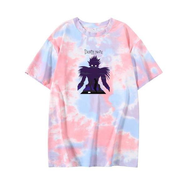 women's t-shirt female tie dye summer cartoons anime death note print pattern japan korean harajuku style streetwear couple, White
women's t-shirt female tie dye summer cartoons anime death note print pattern japan korean harajuku style streetwear couple, White