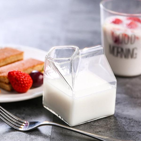 250ml creative milk carton half cup box mini creamer jug glass mug cream transparent wine glasses
250ml creative milk carton half cup box mini creamer jug glass mug cream transparent wine glasses