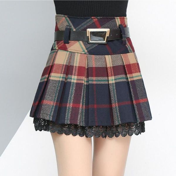 skirts 2021 autumn winter women plaid skirt fashion female high waist mini plus size pleated saias ly282, Black
skirts 2021 autumn winter women plaid skirt fashion female high waist mini plus size pleated saias ly282, Black