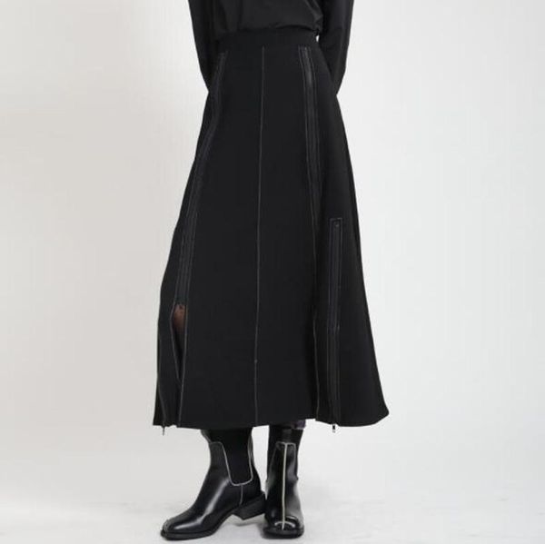 skirts cultiseed women personality high waist black zipper casual clothing female fashion office work party long skirt
skirts cultiseed women personality high waist black zipper casual clothing female fashion office work party long skirt