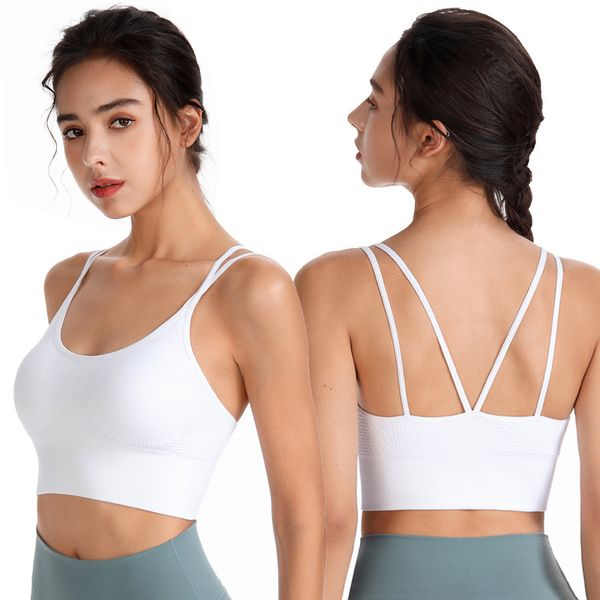 sportbra new large size slim white sports underwear women shockproof high elastic bra, Black;white
sportbra new large size slim white sports underwear women shockproof high elastic bra, Black;white