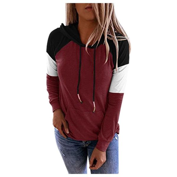 women's hoodies & sweatshirts liva girl oversize stitching color hoodie sweatshirt casual hooded tunic polyester ladies blouse, Black
women's hoodies & sweatshirts liva girl oversize stitching color hoodie sweatshirt casual hooded tunic polyester ladies blouse, Black