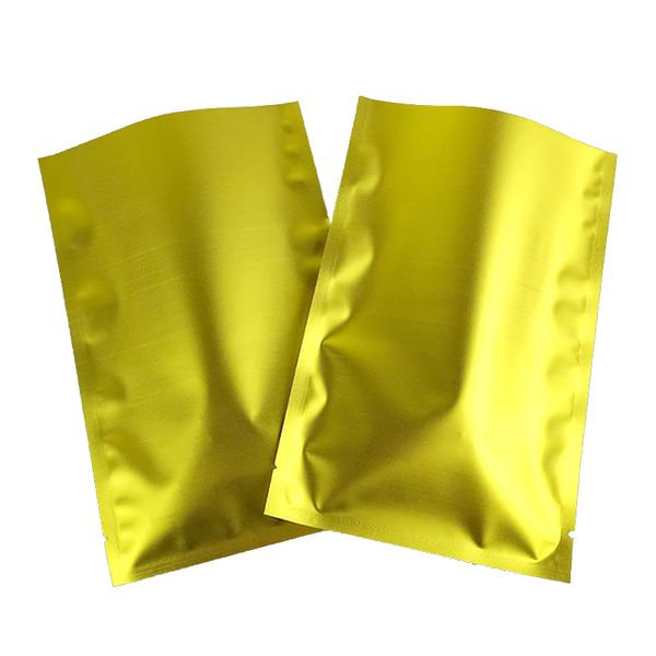 100pcs thick matte gold heat sealable flat open vacuum sealer bags aluminum foil mylar food powder storage packing bag
100pcs thick matte gold heat sealable flat open vacuum sealer bags aluminum foil mylar food powder storage packing bag