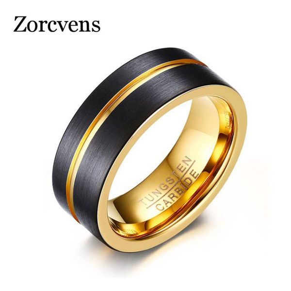cluster rings zorcvens black gold-color stainless steel groove ring men, Golden;silver
cluster rings zorcvens black gold-color stainless steel groove ring men, Golden;silver