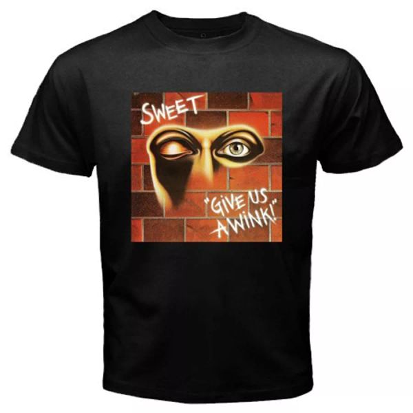the sweet band give us a wink logo men's black t-shirt size s to 3xl, White;black
the sweet band give us a wink logo men's black t-shirt size s to 3xl, White;black