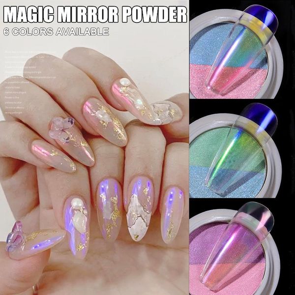 nail glitter magic mirror aurora effect dip pigments manicure polishing pearl dust decor, Silver;gold
nail glitter magic mirror aurora effect dip pigments manicure polishing pearl dust decor, Silver;gold