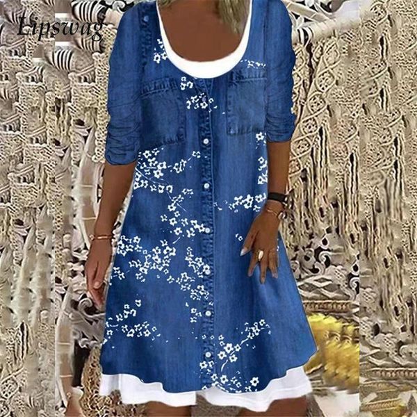 casual dresses casual dresses elegant spring floral print party dress retro fake double layer loose women ladies long sleeve autumn a-line, Black;gray
casual dresses casual dresses elegant spring floral print party dress retro fake double layer loose women ladies long sleeve autumn a-line, Black;gray