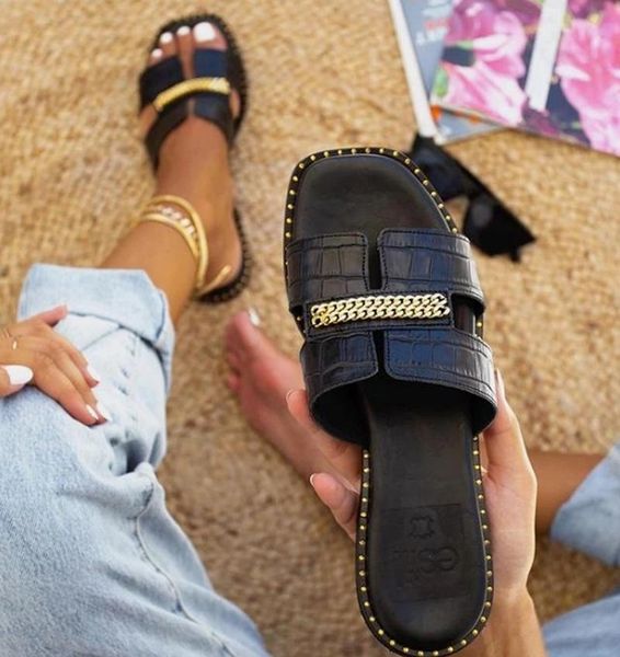 low heel leather flats shoes woman summer plus size sandals slippers slides women flat sandalias mujer sapato feminino sf0314, Black
low heel leather flats shoes woman summer plus size sandals slippers slides women flat sandalias mujer sapato feminino sf0314, Black