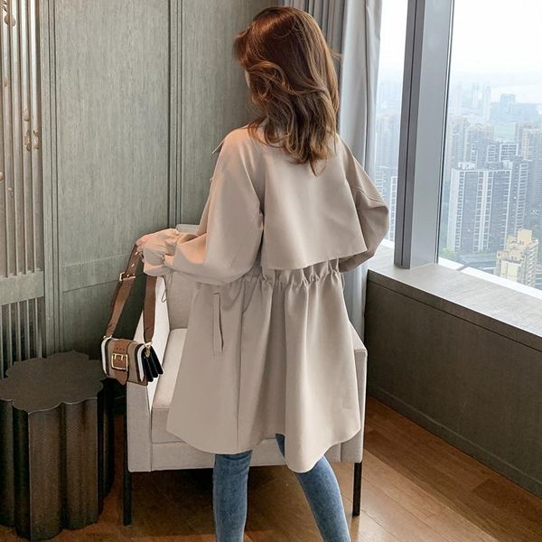 women windbreaker spring autumn classic trench coat casual thin female overcoat long slim outwear coats women's jackets, Black;brown
women windbreaker spring autumn classic trench coat casual thin female overcoat long slim outwear coats women's jackets, Black;brown