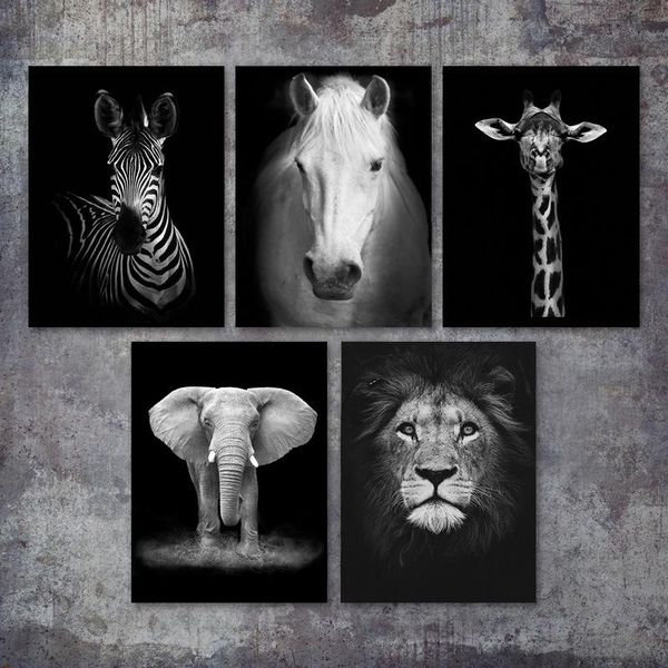 paintings sktn animal giraffe zebra lion elephant horse prints & poster black and white canvas art wall decorative picture for living room
paintings sktn animal giraffe zebra lion elephant horse prints & poster black and white canvas art wall decorative picture for living room
