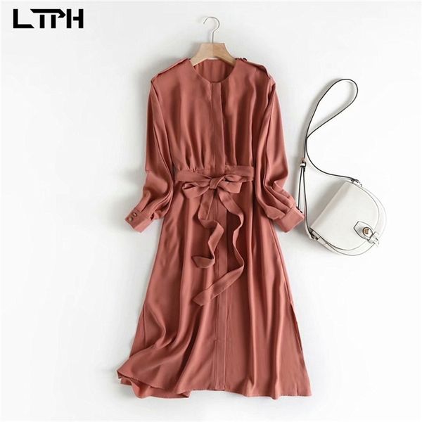 ltph simple elegant french chiffon women dress fashion bandage waist design casual all-match long solid dresses autumn 210423, White
ltph simple elegant french chiffon women dress fashion bandage waist design casual all-match long solid dresses autumn 210423, White