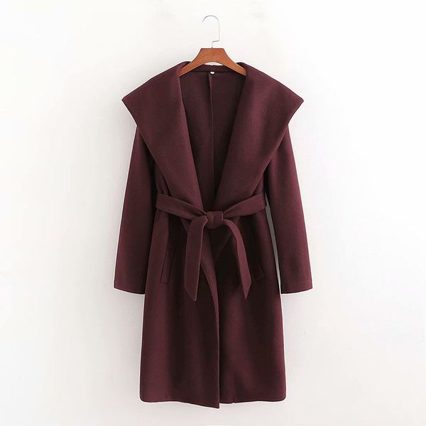 winter ladies european and american style fashion simple and elegant mid-length hooded lace up coat jacket 210520, Black
winter ladies european and american style fashion simple and elegant mid-length hooded lace up coat jacket 210520, Black