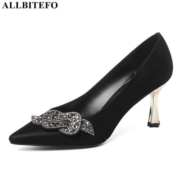 dress shoes allbitefo real natural genuine leather women heels thin heel bling design fashion casual high, Black
dress shoes allbitefo real natural genuine leather women heels thin heel bling design fashion casual high, Black