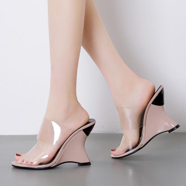 slippers concise elegant high heel slides women open toe outside strange style casual summer ladies shoes, Black
slippers concise elegant high heel slides women open toe outside strange style casual summer ladies shoes, Black