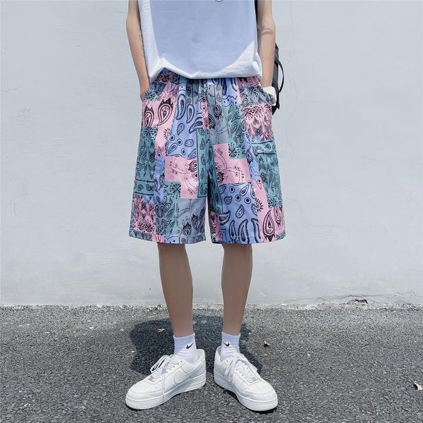 men's shorts 2021 summer casual men hip hop streetwear fashion beach women printed knee length pants male, White;black
men's shorts 2021 summer casual men hip hop streetwear fashion beach women printed knee length pants male, White;black