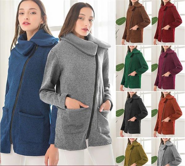 women's jackets womens jacket winter thick side zipper long sleeve casual coat with pockets fashion solid color femme vestidoes, Black;brown
women's jackets womens jacket winter thick side zipper long sleeve casual coat with pockets fashion solid color femme vestidoes, Black;brown