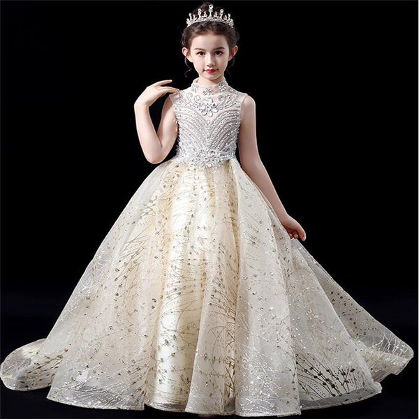 girl's dresses 2021 style luxury children girls model show catwalk host piano costumes long tail dress birthday wedding party prom, Red;yellow 
girl's dresses 2021 style luxury children girls model show catwalk host piano costumes long tail dress birthday wedding party prom, Red;yellow