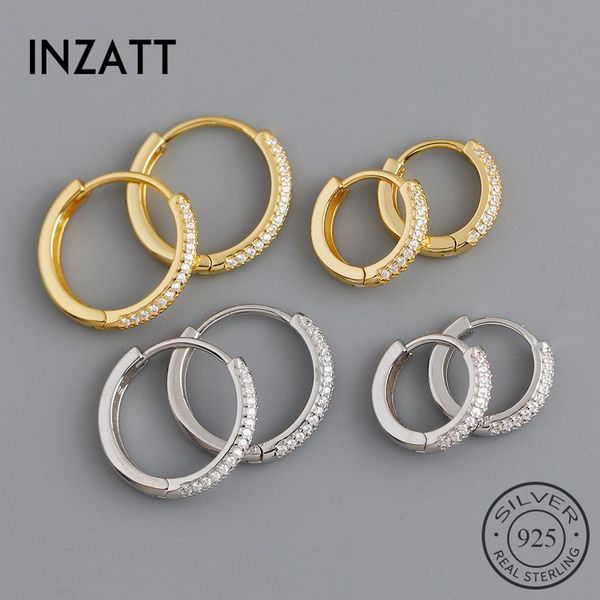 hoop & huggie inzareal 925 sterling silver zircon round earrings for fashion women punk fine jewelry 18k gold minimalist accessories, Golden;silver
hoop & huggie inzareal 925 sterling silver zircon round earrings for fashion women punk fine jewelry 18k gold minimalist accessories, Golden;silver