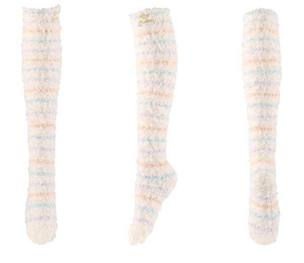 coral fleece thigh high long socks over knee stripes fuzzy velvet winter warm crew stockings leg warmers for women teenager girls, Black;white
coral fleece thigh high long socks over knee stripes fuzzy velvet winter warm crew stockings leg warmers for women teenager girls, Black;white