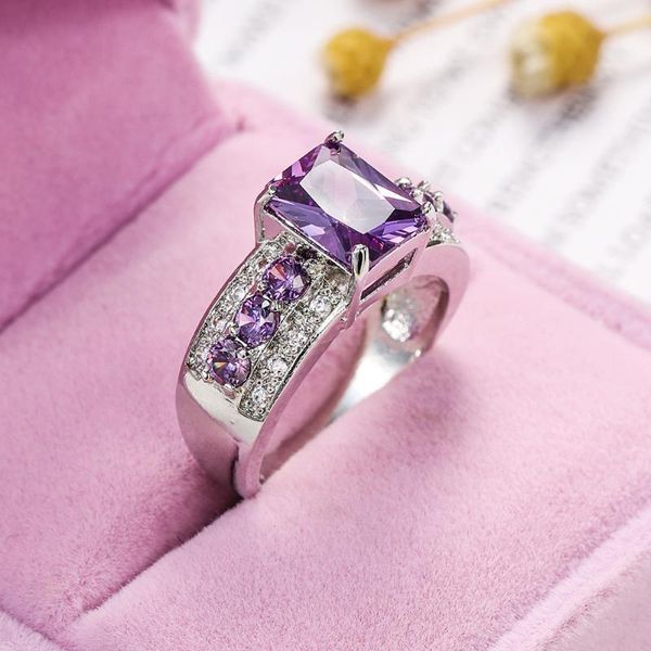 wedding rings trendy bijoux engagement ring crystal luxury shiny purple yellow cubic zircon for women jewelry gift anillos mujer ly35, Slivery;golden
wedding rings trendy bijoux engagement ring crystal luxury shiny purple yellow cubic zircon for women jewelry gift anillos mujer ly35, Slivery;golden