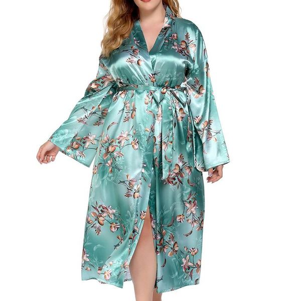 women's sleepwear oversize 3xl 4xl satin robe women print kimono bathrobe gown soft nightwear intimate lingerie 2021 homewear, Black;red
women's sleepwear oversize 3xl 4xl satin robe women print kimono bathrobe gown soft nightwear intimate lingerie 2021 homewear, Black;red