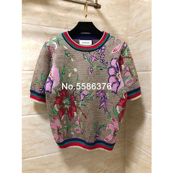 dress top quality designer around neck ladies flower soft short knitted sweater autumn, White
dress top quality designer around neck ladies flower soft short knitted sweater autumn, White