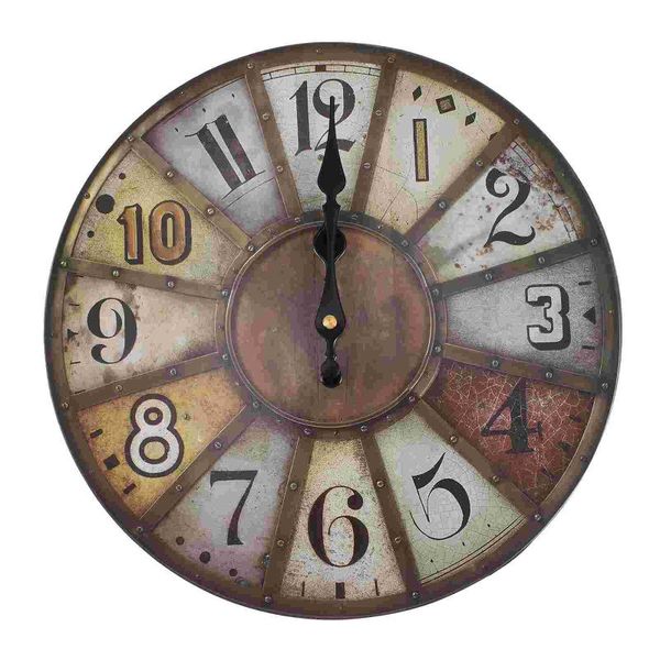 wall clocks 1 pc mute clock retro hanging european style decor