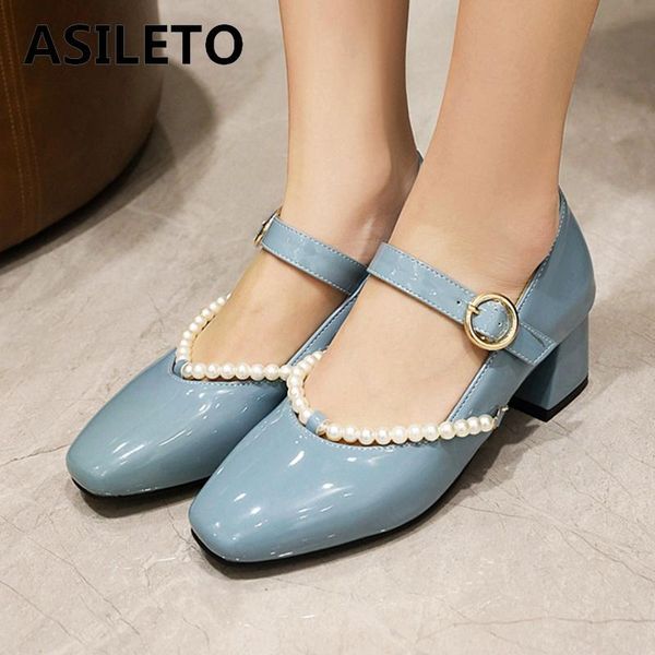 dress shoes asileto 2021 ladies pumps square toe 9cm block heels patent leather buckle pearl elegent big size 48 casual date a3546, Black
dress shoes asileto 2021 ladies pumps square toe 9cm block heels patent leather buckle pearl elegent big size 48 casual date a3546, Black