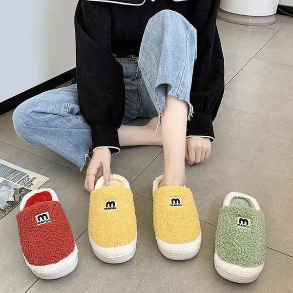 slippers warm soft plush indoor house women shoes couple antiskid home furry 2021 winter for men female, Black
slippers warm soft plush indoor house women shoes couple antiskid home furry 2021 winter for men female, Black