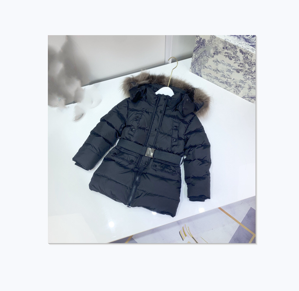 down coat 2021 winter high-end fashion brand hat wool collar metal buckle belt medium and long jacket for boys girls, Blue;gray
down coat 2021 winter high-end fashion brand hat wool collar metal buckle belt medium and long jacket for boys girls, Blue;gray