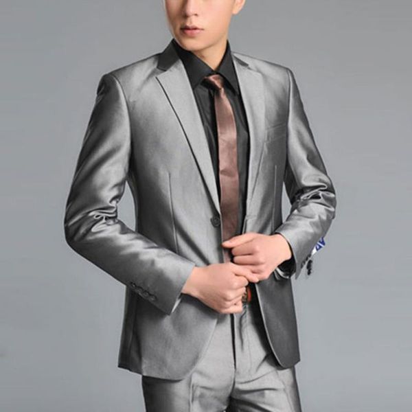 men's suits & blazers grey black wedding man suit groom tuxedos slim fit prom party satin men jacket male blazer, White;black
men's suits & blazers grey black wedding man suit groom tuxedos slim fit prom party satin men jacket male blazer, White;black